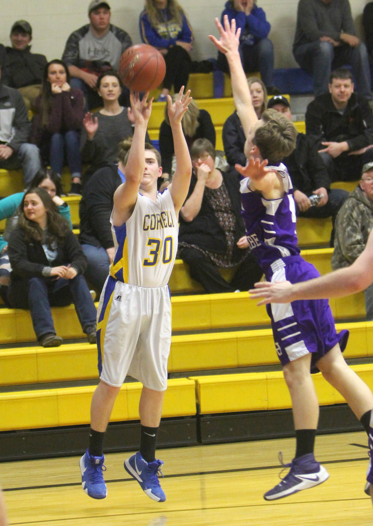 Lake Holcombe at Cornell boys basketball 1-10-19